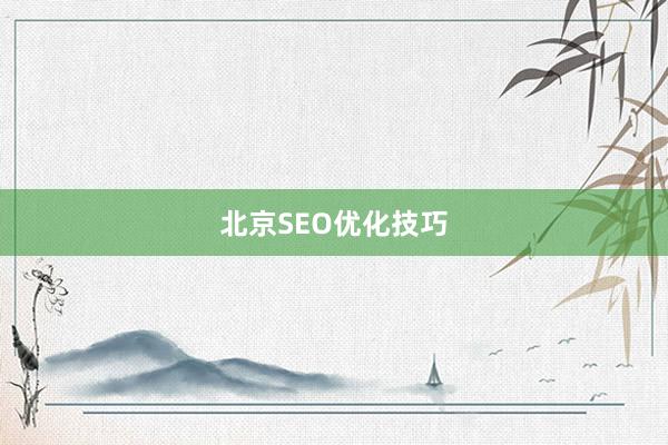 北京SEO优化技巧